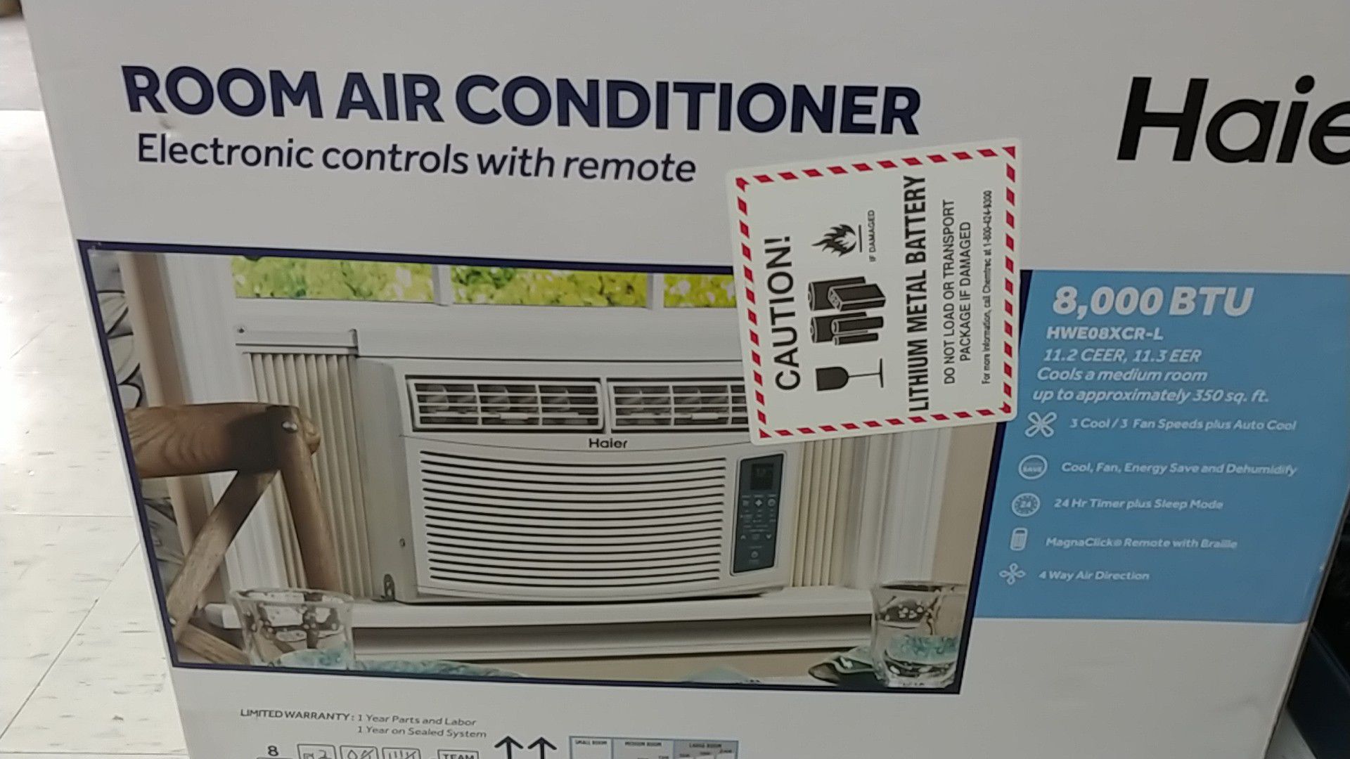 Haier 8000 BTU window air conditioner