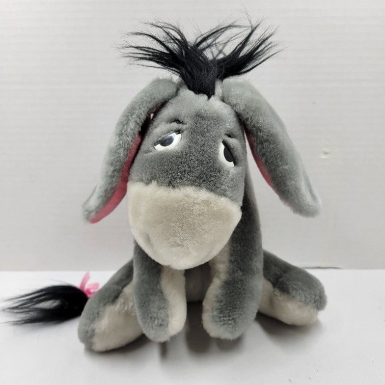 7" Vintage Disneyland Eeyore Stuffed Animal Plush Donkey Grey Sears Pooh Cute