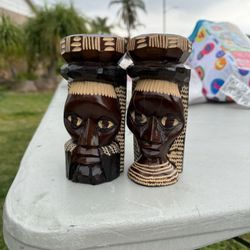 African Wood Carving Figures $15