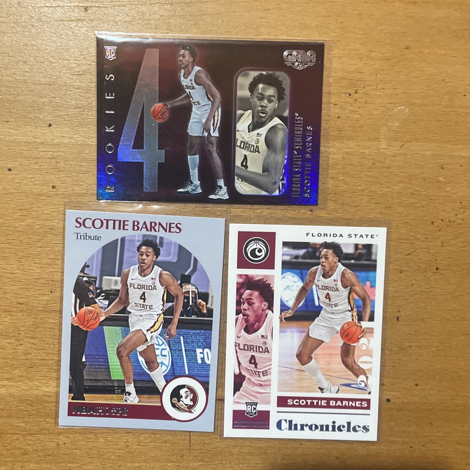 SCOTTIE BARNES 3 CARD ROOKIE LOT 