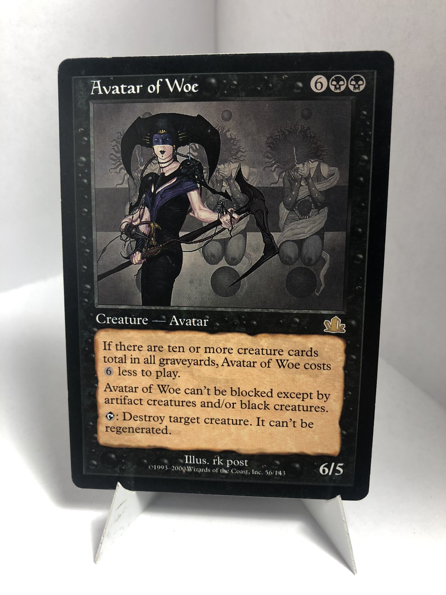 Prophecy Avatar of Woe Rare Magic The Gathering Card #56