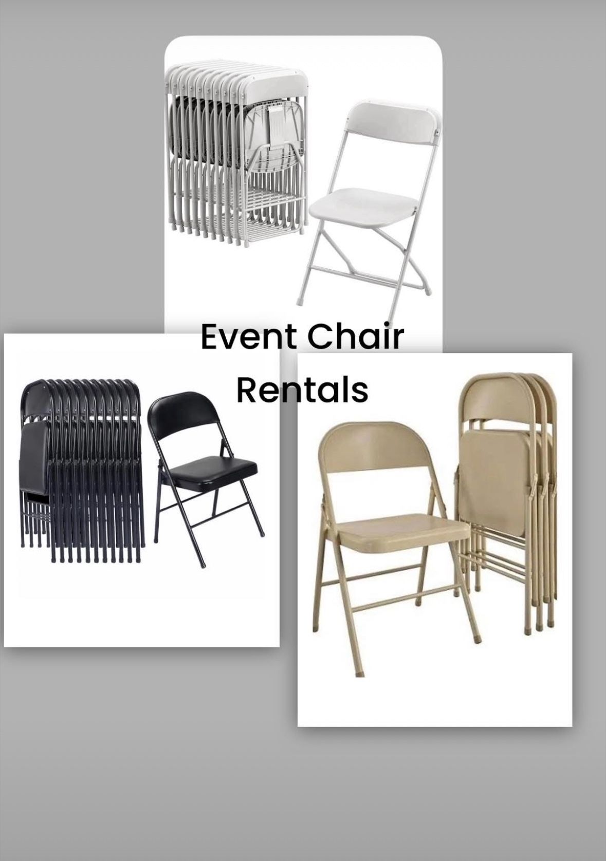 Event Metal Chairs (Booking)