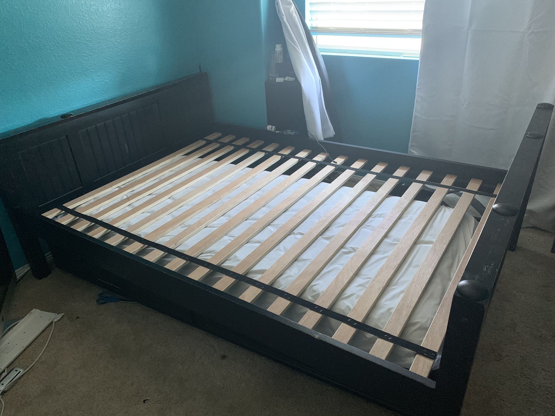 Dresser, Full Bed Frame( trundle) , desk w/ hutch