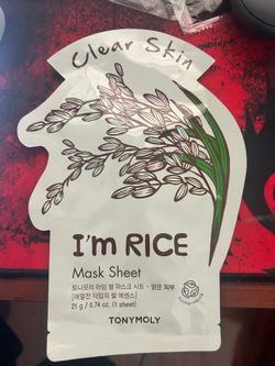 Clear skin I’m rice mask sheets