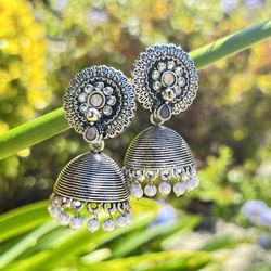 Light Weight Jhumkas Oxidized Indian Wear