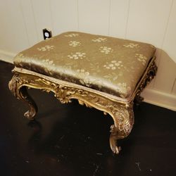 Antique Victorian footstool from Hampton Court Palace, London