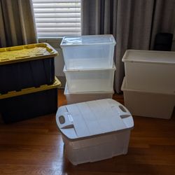 Storage Containers HDX, IKEA And rubberMaid. 