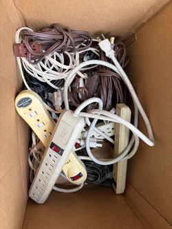 Lot of Power Strips and Extension Cords