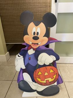 New Mickey Mouse Halloween Stand Decoration Wood Cut Out