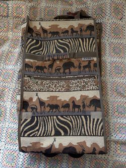Jade Safari Print Rolling Luggage Suitcase