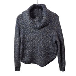 Charlie B Sweater Womens S Pullover Wool Blend Cowl Neck Long Sleeve Top