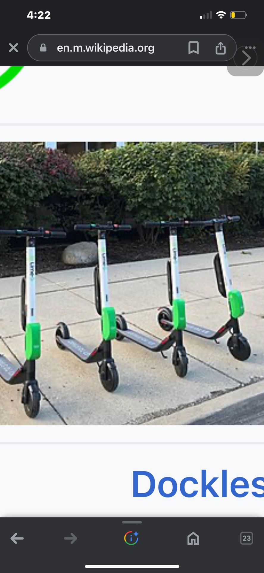 Domesticated Lime Scooters