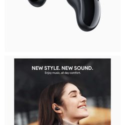 Wireless Earbuds, Bluetooth 5.1 Headphones with 4-Mics Call Noise Canceling, Pure Bass Sound, 32H Playtime, IPX7 Waterproof, Lightweight Comfort Fit E