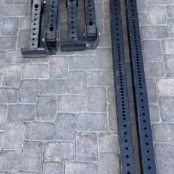 Squat Rack - Titan T-3 Series wall-mounted, folding squat rack