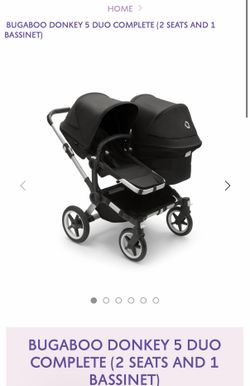 Bugaboo Donkey 5 Duo Stroller with Bassinet Attachment