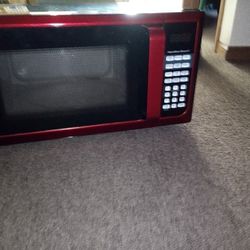 Red & Black Microwave 