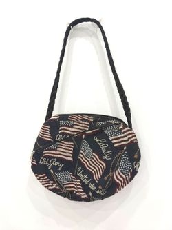 American Flag Print Fabric Shoulder Bag Tapestry Americana