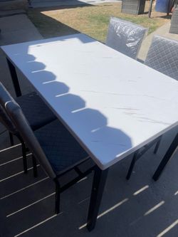 Dining table with chairs