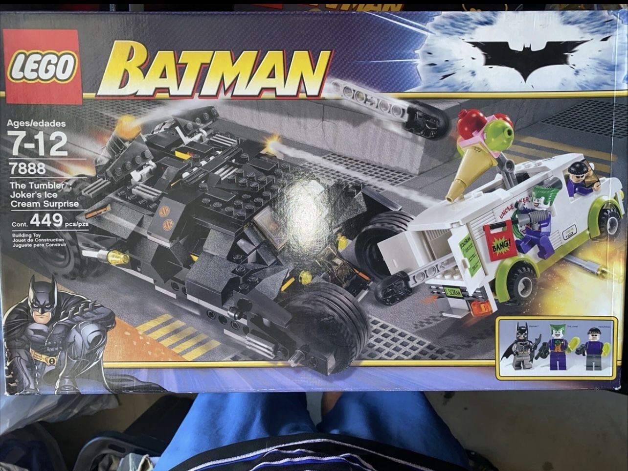 Retired Set LEGO Batman: The Tumbler: Joker's Ice Cream Surprise (7888) New & Sealed in box