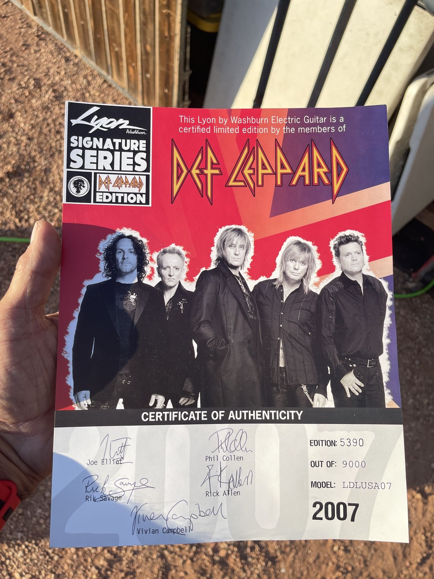 Collectible Def leopard Electric Guitar