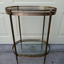 BRASS VINTAGE SIDE TABLE, DRINKS TABLE, TEA TABLE or END TABLE