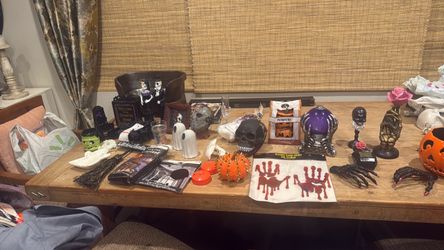 Various Halloween decorations for sale