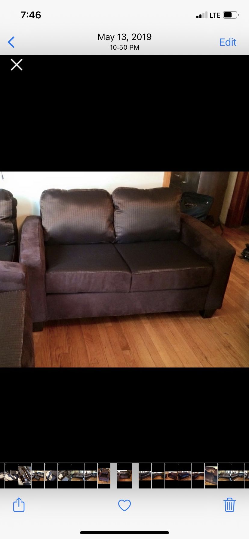 Modular sectional Love Seat, Couch , Chair & Ottoman Fold Out Queen Sleeper