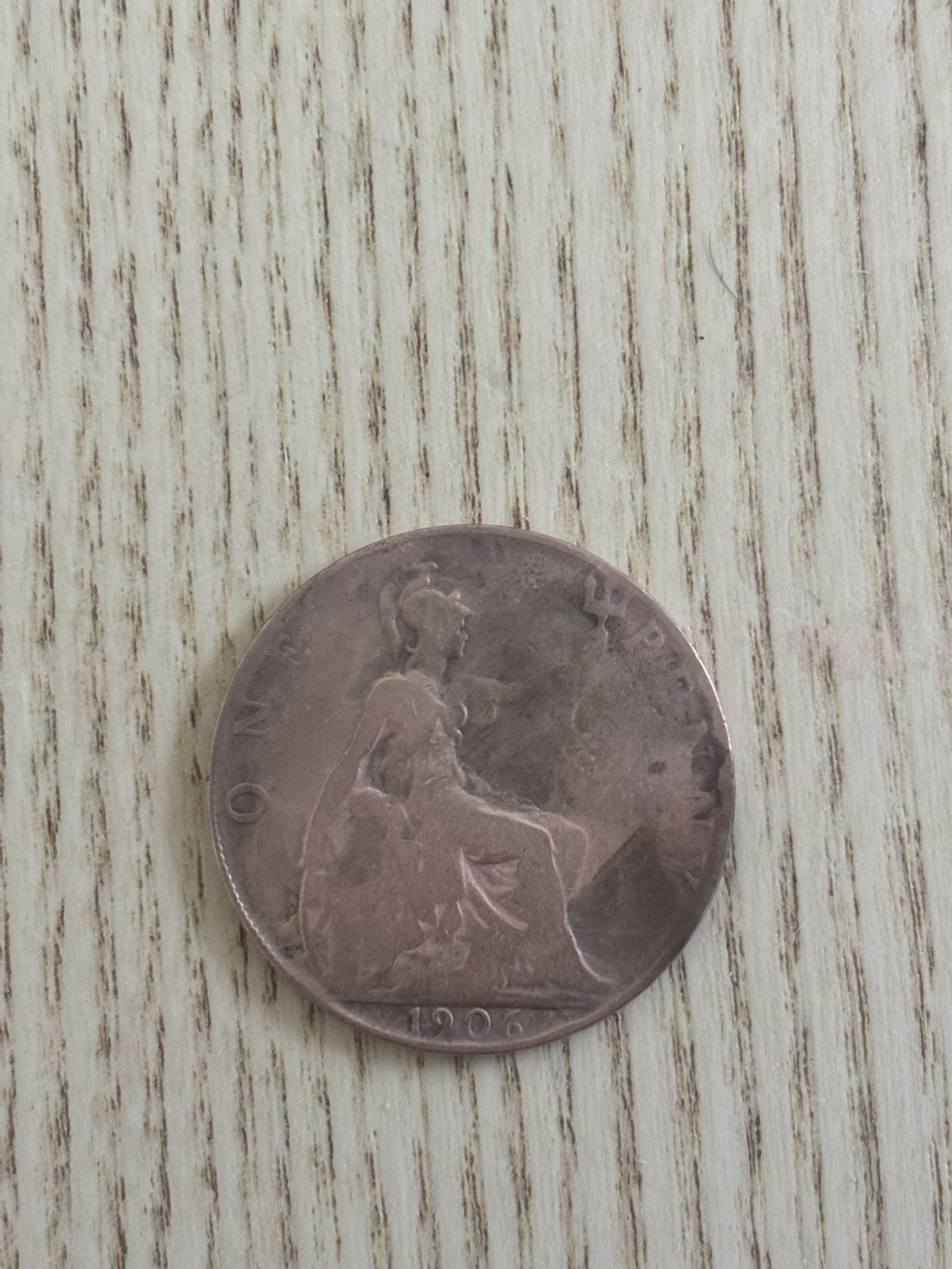 One Penny Coin 1906