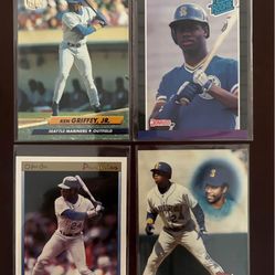 “KEN GRIFFEY Jr.” ROOKIE CARD & MORE!! (4-Cards). Donruss, Stadium Club, Fleer Ultra, & O-Pee-Chee Premier !!!😎