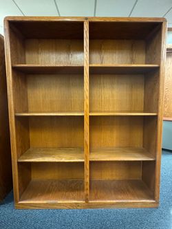Wood bookshelves