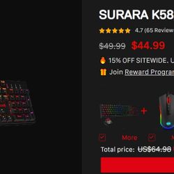 Red Dragon Gaming Keyboard 