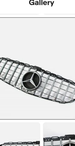 Chrome Front Grill with LED Star for Mercedes Benz C Class W205 C43 C(contact info removed)-2021
