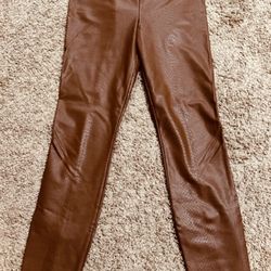 New Faux Designer Leggings, Size 12  