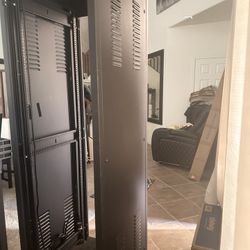 Large Media Rack 42u with Detachable Dolly