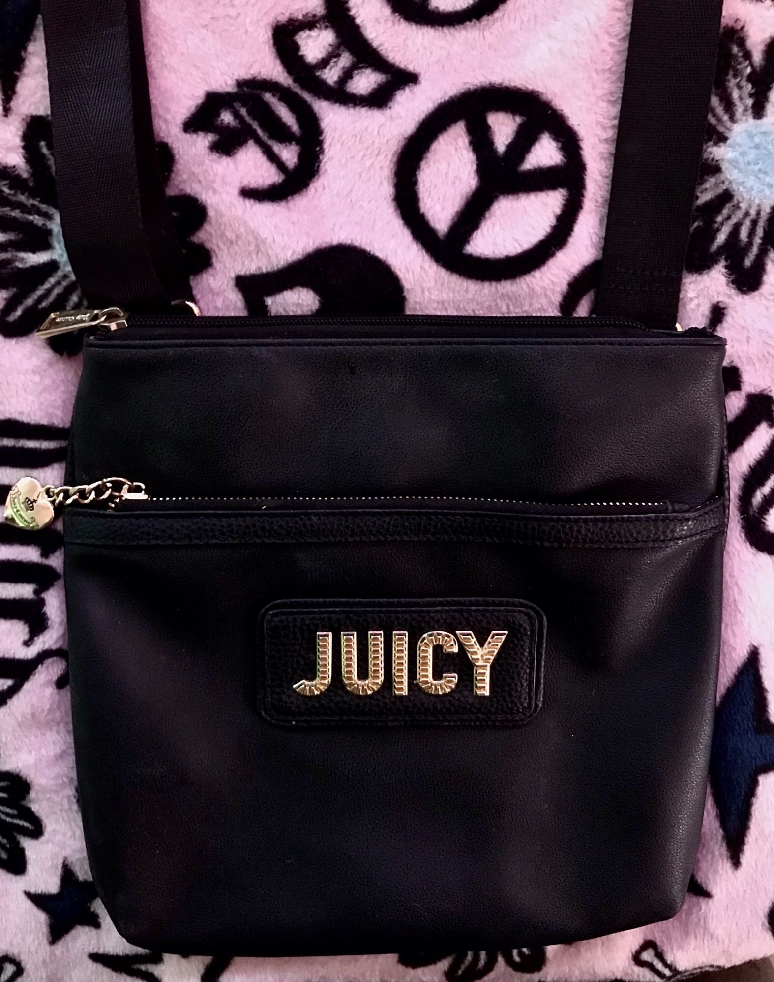 Black Juicy Couture Messenger Bag