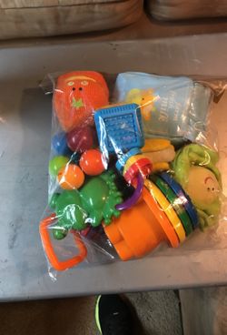 Bag of toddler toys