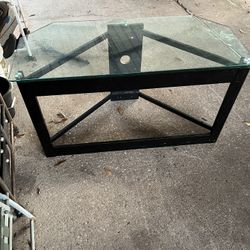 Glass Entertainment Center Tv Table