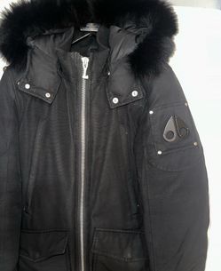 Black Moose Knuckles with Premium Garment Bag & Vintage Hanger