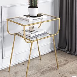 West Elm Retro Glass Nightstand 