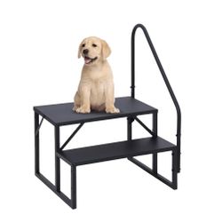  RV 2 Steps with Handrail, Hot Tub Steps Metal, Portable Stairs Steps for RV, Mobile Home Stairs, Ground-Pool for Indoor & Outdoor $60