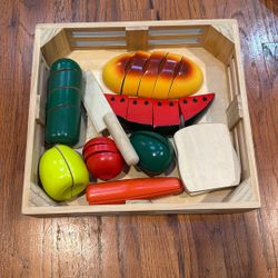 Melissa & Doug Cutting Food Set Wooden Toy
