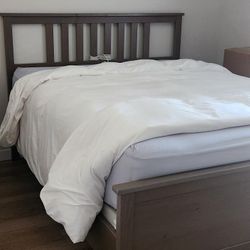 Bed frame with night stand
