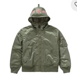 Supreme Hooded MA-1 Jacket Sz M