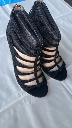 Michael Kors Mavis Open-Toe Caged Suede Heel