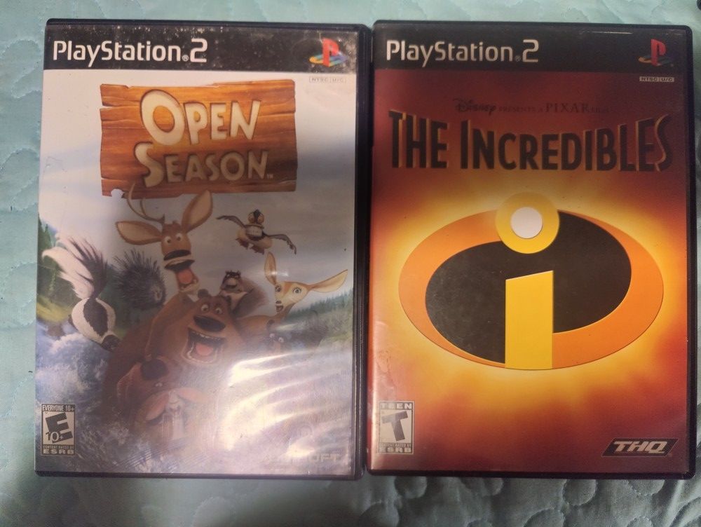 PS2 Games The Incredibles And Open Season