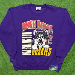 Vintage Washington Huskies 1993 Rose Bowl Crewneck X-Large