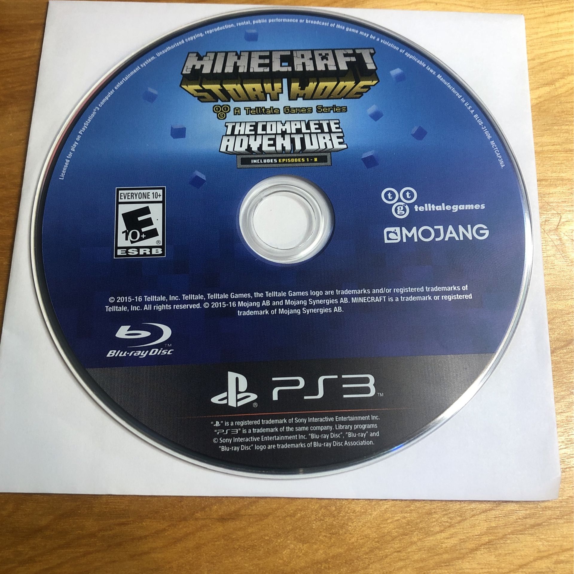 PlayStation 3 / PS3 - Minecraft Story Mode The Complete Adventure
