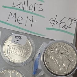 Morgan & Peace Dollars at or below  Melt !! 