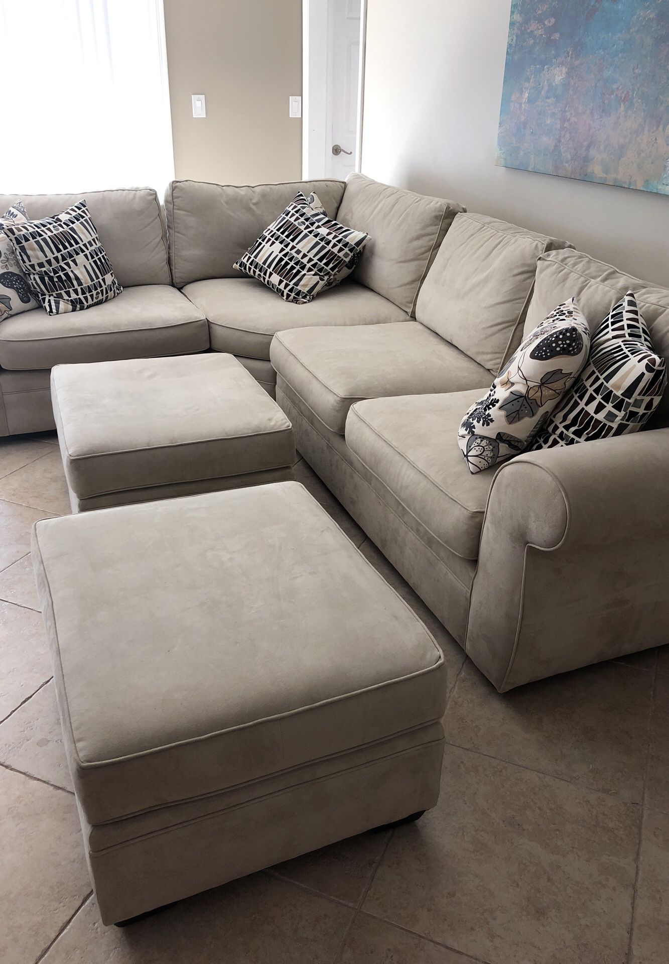 Pottery Barn sectional sofa
