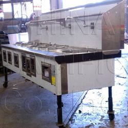 NSF 6 hole Commercial Restaurant Chinese Wok Range CWRUS-6H